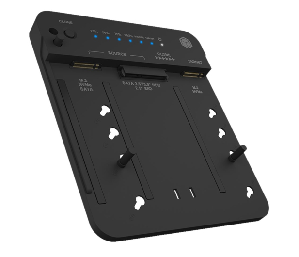 ICY BOX M.2 NVMe SSD, 2.5"/3.5" SATA SSD/HDD (klonowanie) IB-2913MCL-C31 - 1194397 - zdjęcie